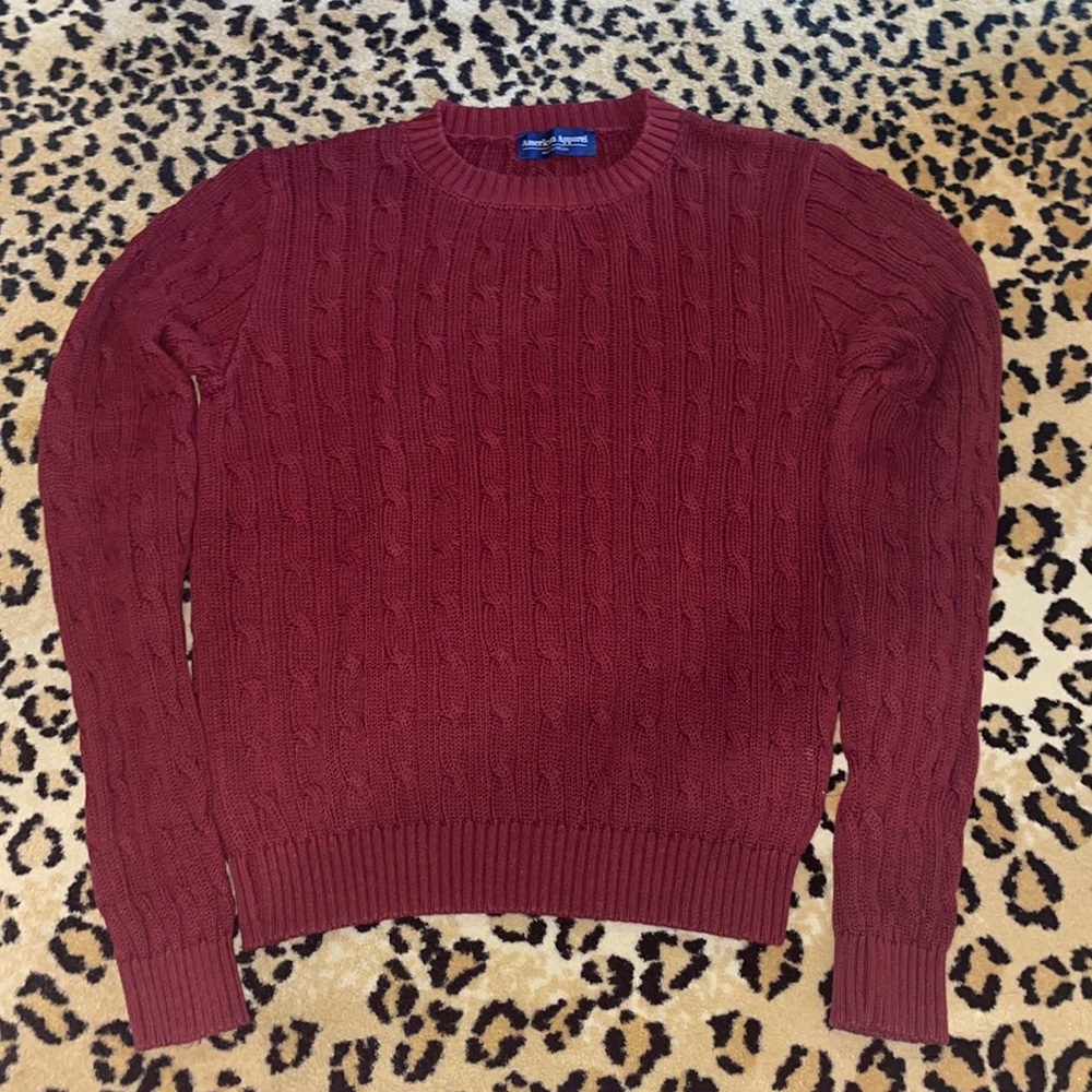 American apparel maroon sweater